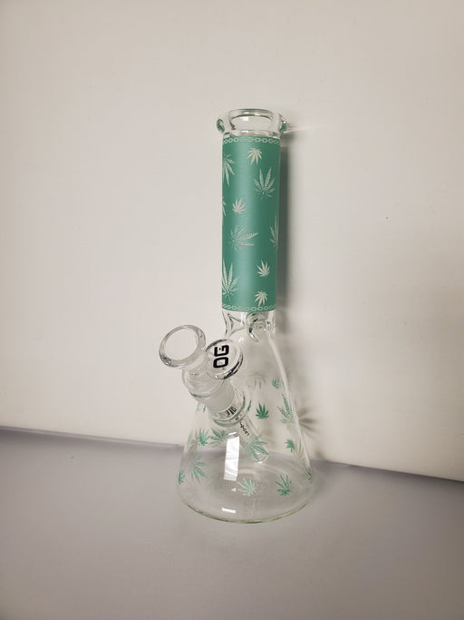 10" Glow in the Dark Beaker with Leafs