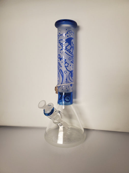 14" Space Ship Sandblast Beaker