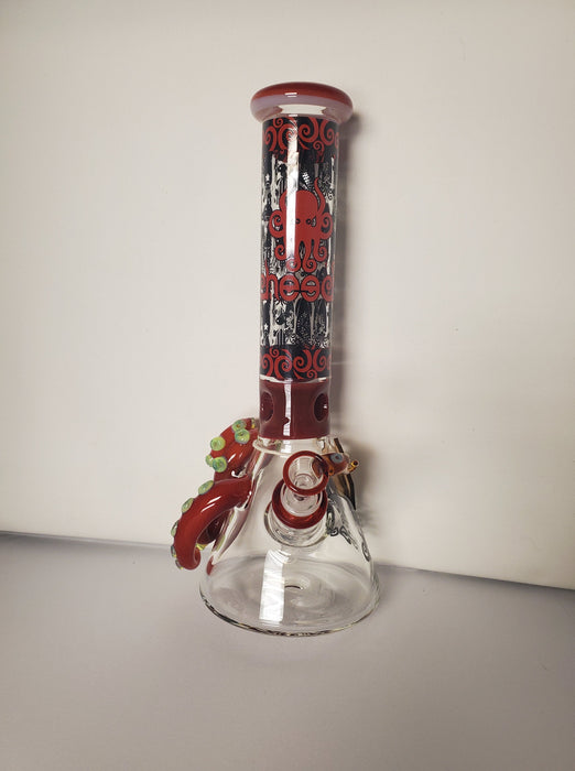 14" Fish Decal Beaker