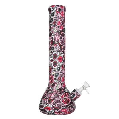 13.5" Arsenal Graffiti Print Silicone Beaker Bong