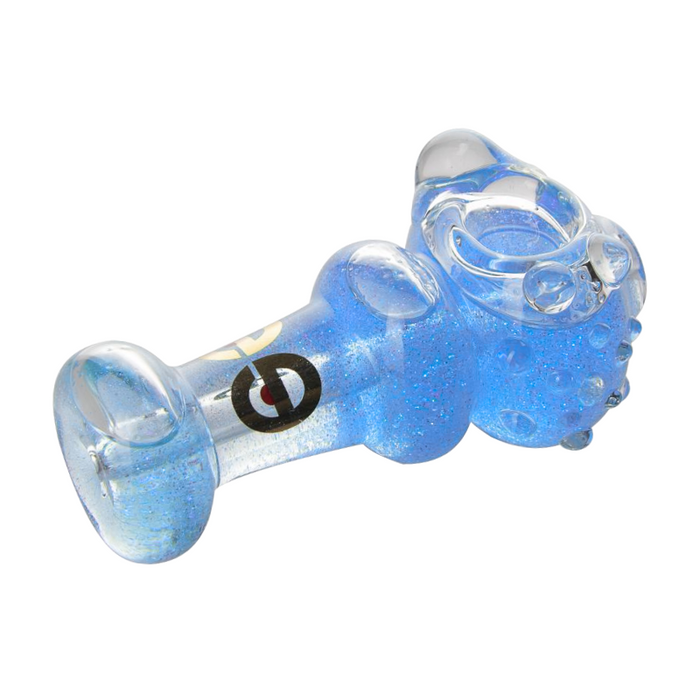4" Cheech Glitter Handpipe - Blue