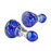3" Cheech Sapphire Spark Dichro Hand Pipe