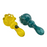 3.75" Cheech Bubble Grip Glass Hand Pipe - Assorted Colours