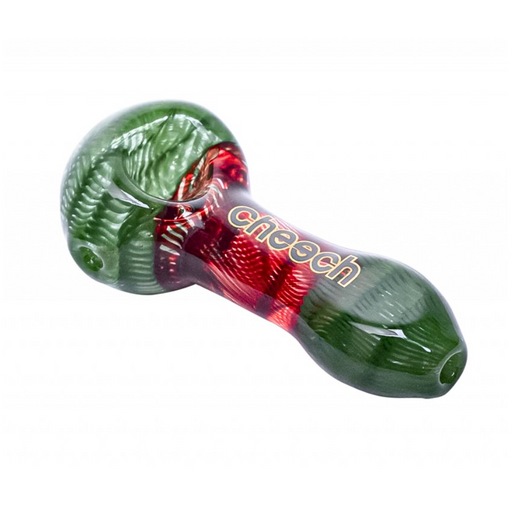 3.7" Cheech Rasta Swirl Spoon Handpipe