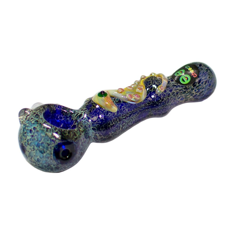 4" Cheech Blue Dragon Scale Handpipe