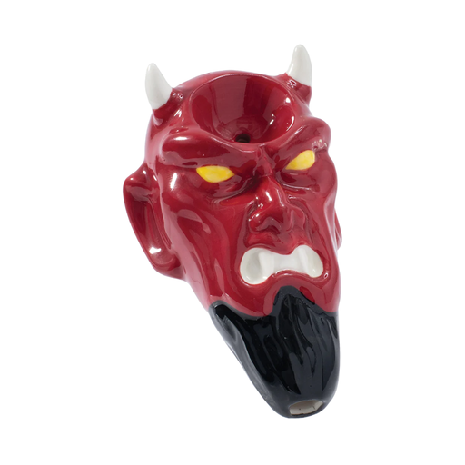 3.5" Wacky Bowlz Devil Ceramic Pipe