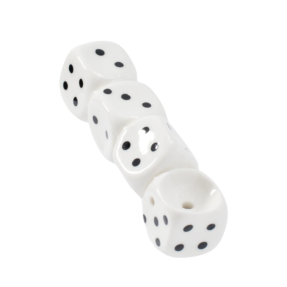 3.5" Wacky Bowlz Stacked Dice Pipe