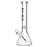 16" 9mm Marley Coloured Logo Beaker - Rasta