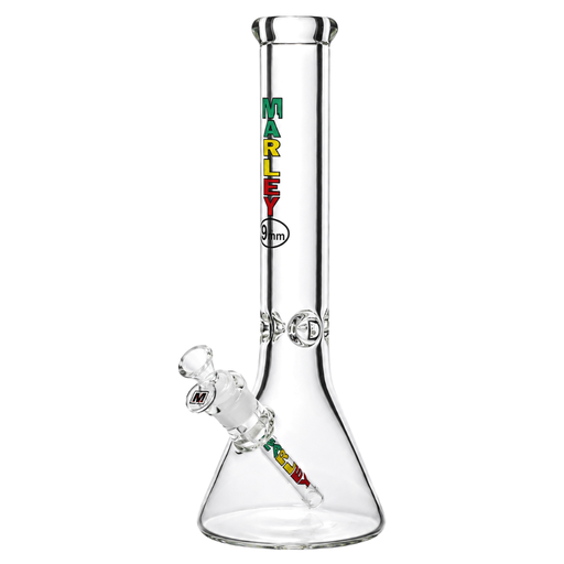 16" 9mm Marley Coloured Logo Beaker - Rasta