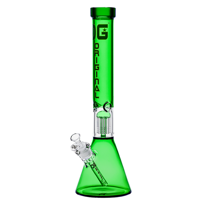 18" 5mm OG Original Colored Tree Perc Beaker