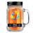 Beamer Candle Co. 12oz Glass Mason Jar - Back in the Day Orange