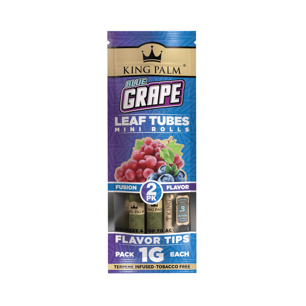 King Palm Mini Pre-Roll Pouch, 2 per pack - Blue Grape