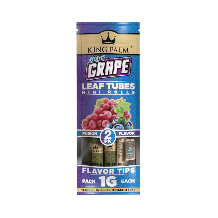 King Palm Mini Pre-Roll Pouch, 2 per pack - Blue Grape