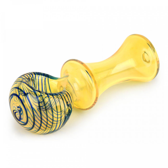 Red Eye Glass 4" Green Portal Hand Pipe