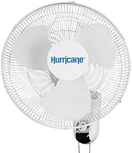 Hurricane Supreme Oscillating Wall Mount Fan 18 in