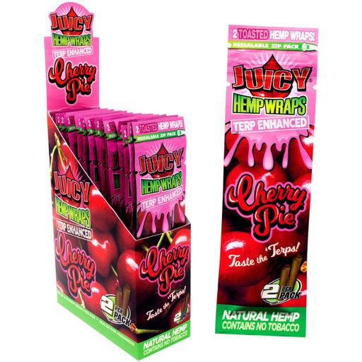 Juicy Jay Terp Hemp Wraps 2x Cherry Pie
