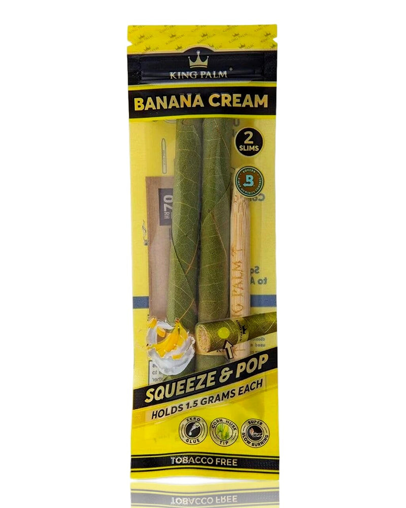 King Palm Mini Pre-Roll Pouch, 2 per pack - Banana Cream