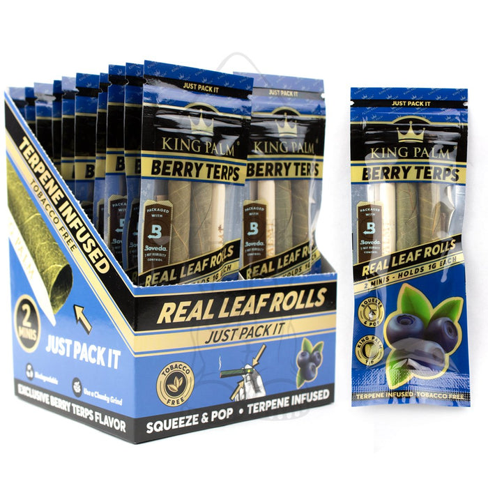 King Palm Mini Pre-Roll Pouch, 2 per pack Berry Terps - EACH