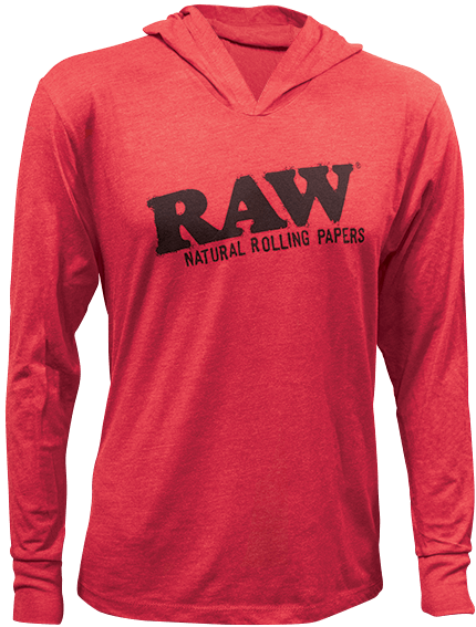 Raw Lightweight Slim Hoodie Red
