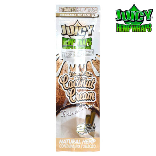 Juicy Terp Enhanced Hemp Wraps - Coconut Cream
