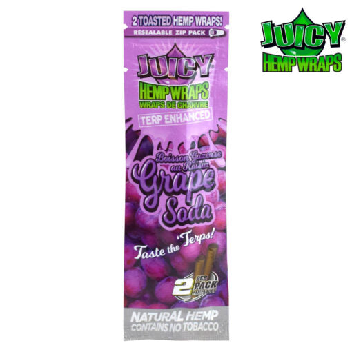 Juicy Terp Enhanced Hemp Wraps - Grape Soda