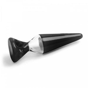 Red Eye Glass 4.5" Black Arrowhead Hand Pipe