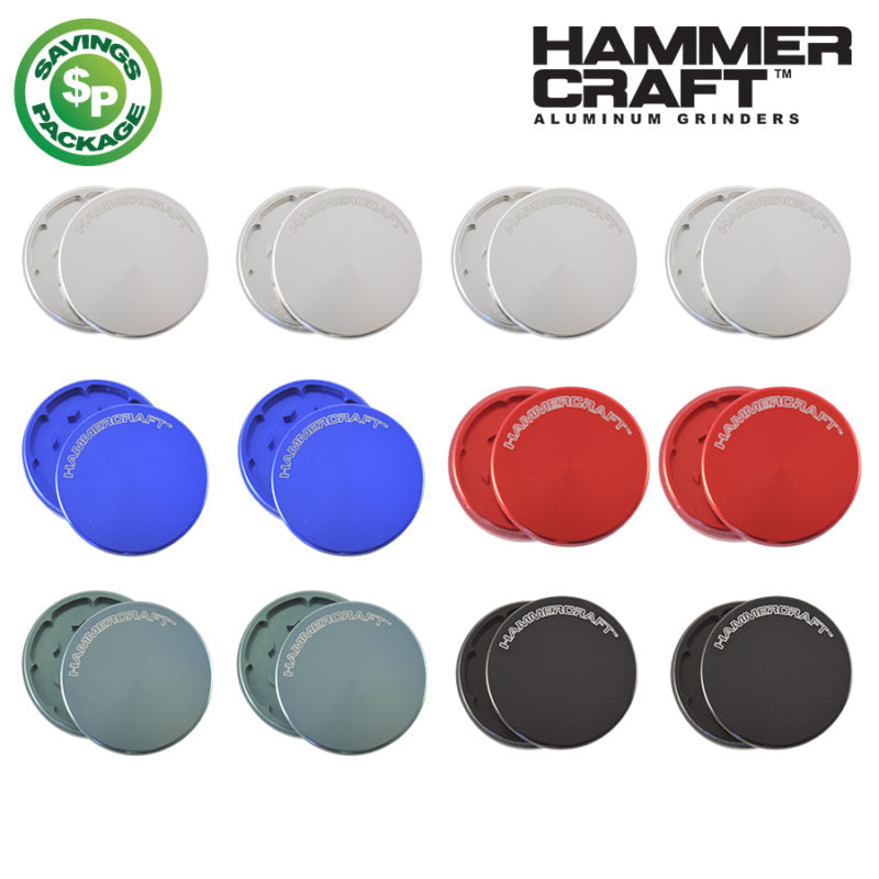 HAMMERCRAFT 2PC LOGO ALUMINUM GRINDERS 2.25"