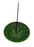 5" Round Leaf Incense Burner